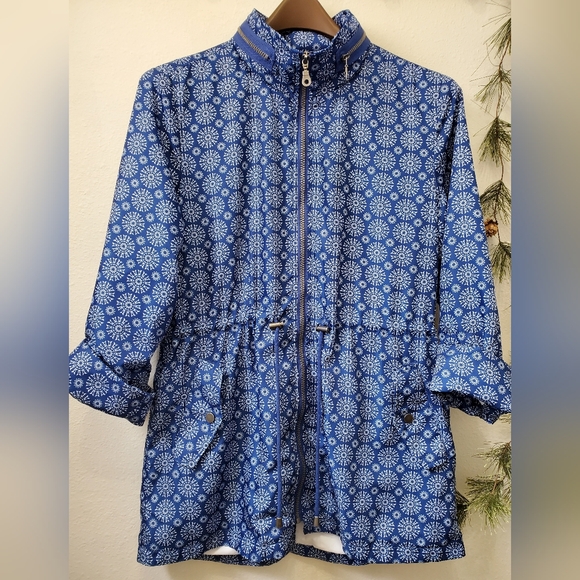 Tribal Jackets & Blazers - Tribal Lightweight Hooded Cinch Waist Jacket